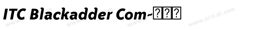 ITC Blackadder Com字体转换